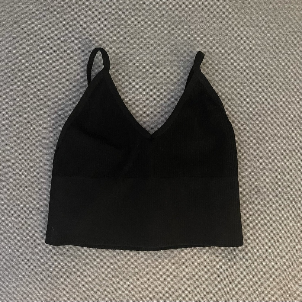 🖤UO Urban Outfitters | Longline Bra Ribbed Crop Top